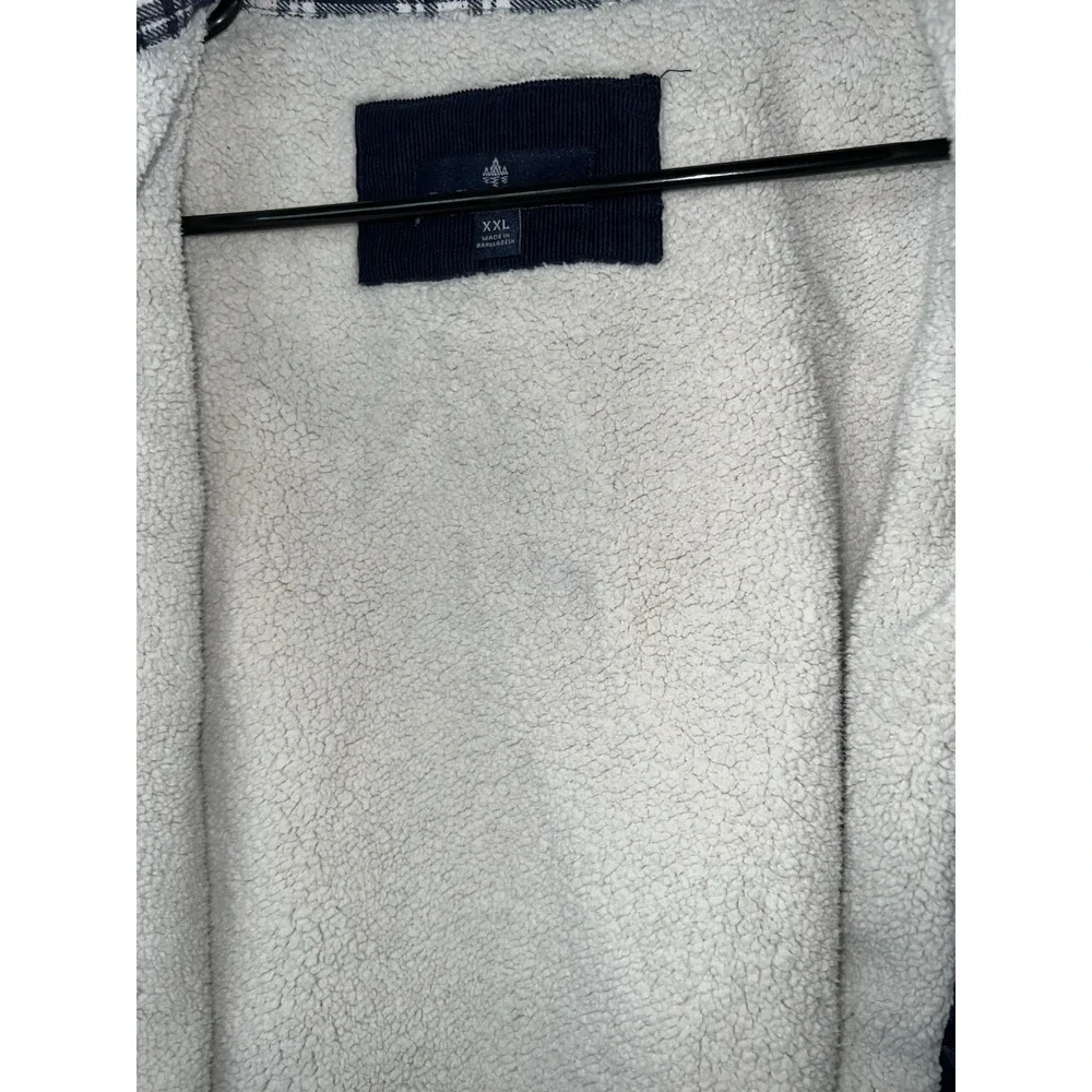 Rainforest Sherpa-Lined  Plaid Flannel‎ Jacket, Men's XXL